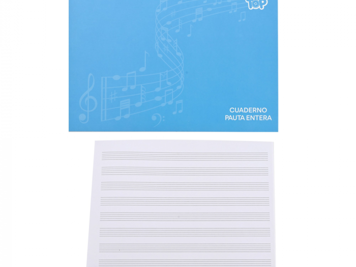 CUADERNO MUSICA 1 PAUTA 10 HJS ARTE TOP