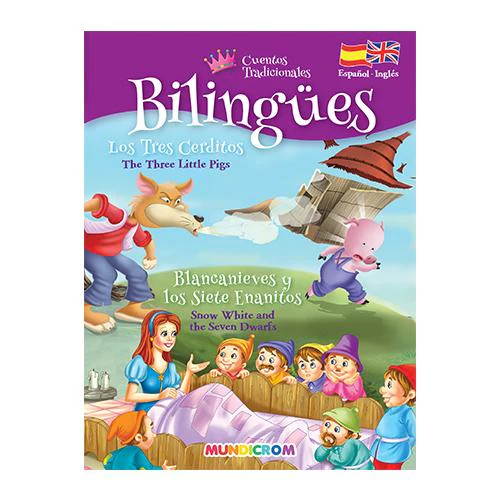 CUENTO CLASICO BILINGUE LOS TRES CERDITOS Y BLANCANIEVES