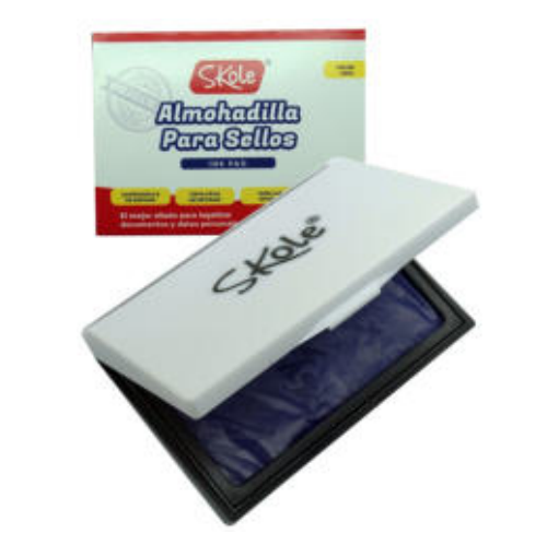 TAMPON ALMOHADILLA AZUL SKOLE
