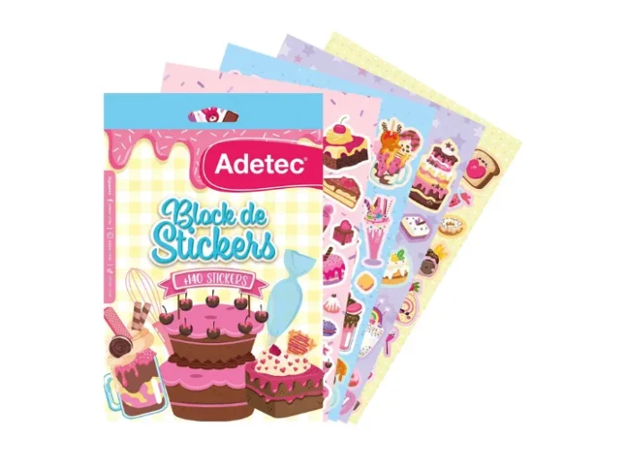 BLOCK STICKERS DULCES Y PASTELES
