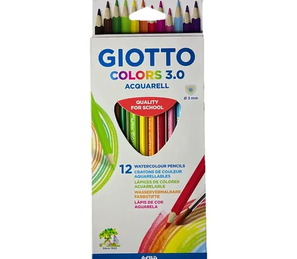 LAPIZ ACUARELABLE GIOTTO 12 COLORES